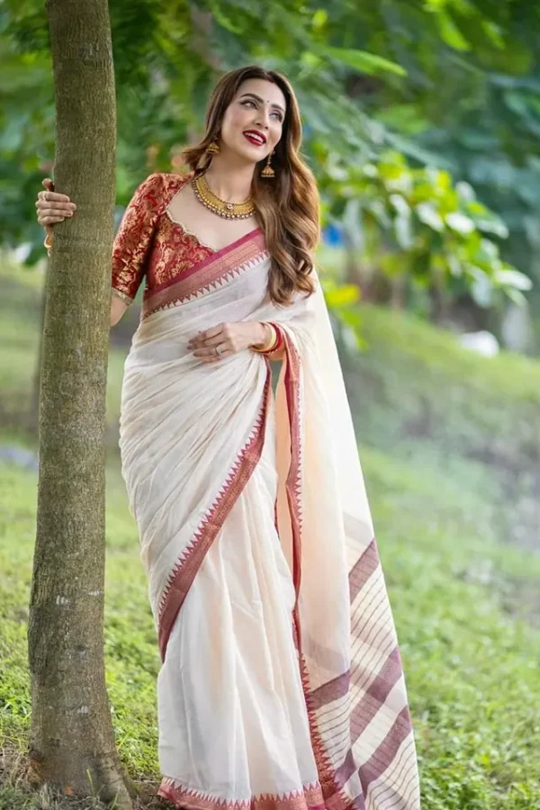 Aarong Cotton Nakshi Pair Saree