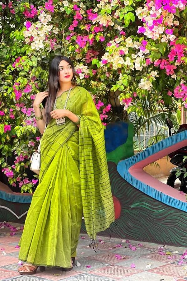 Half Silk Chumki Saree