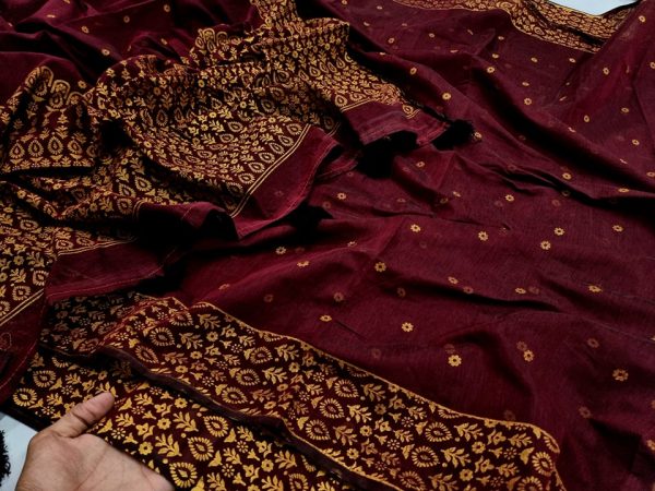 Half Silk Saree Afshan Print 1