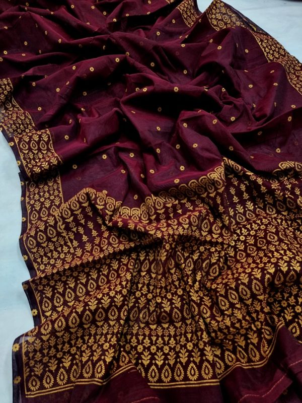 Half Silk Saree Afshan Print