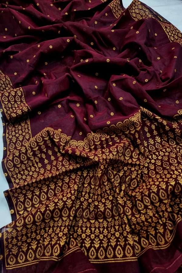 Half Silk Saree Afshan Print