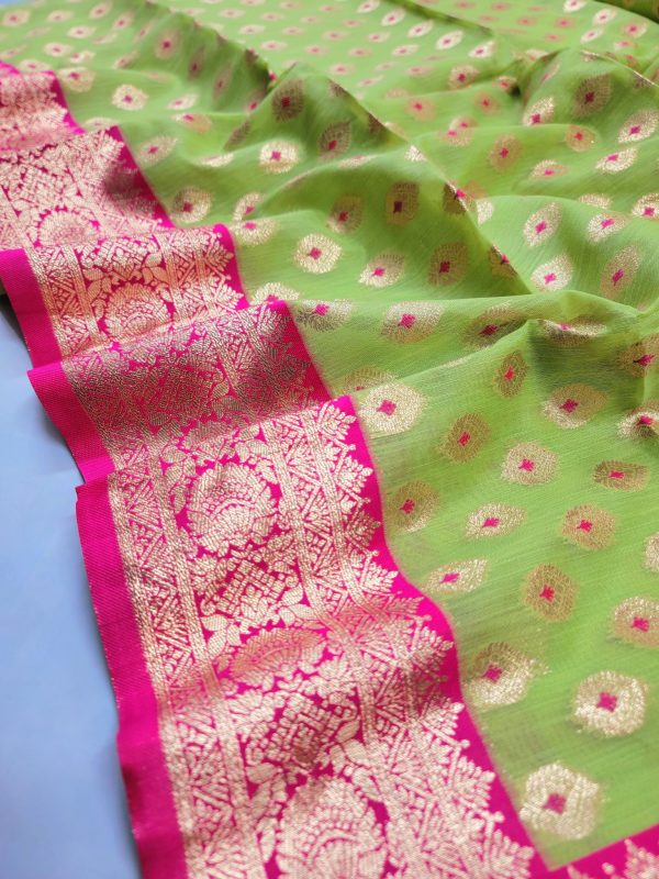 Indian Parshina Cotton Saree