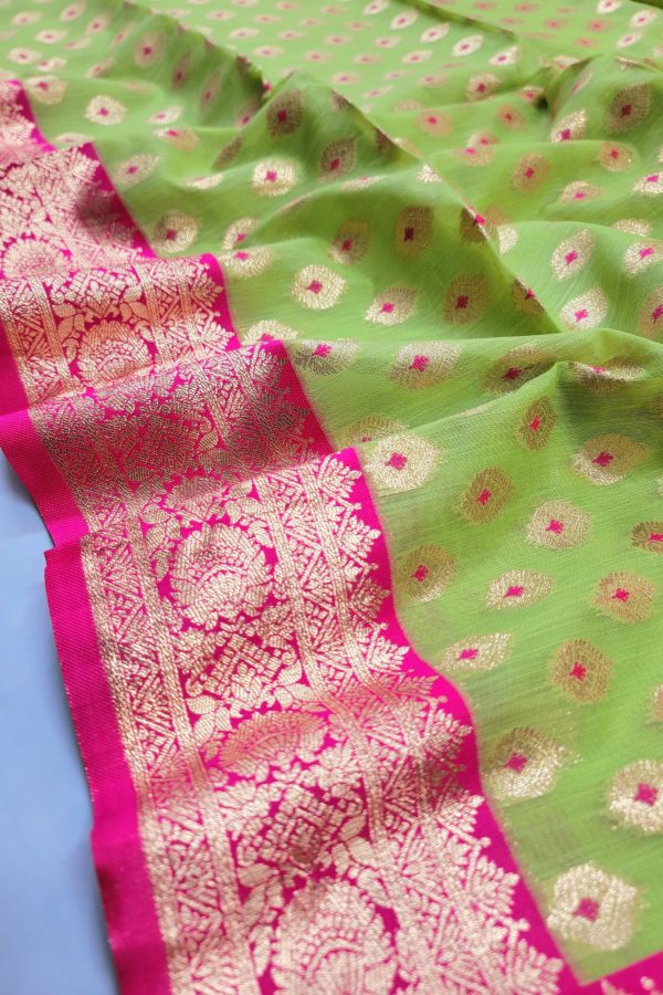 Indian Parshina Cotton Saree