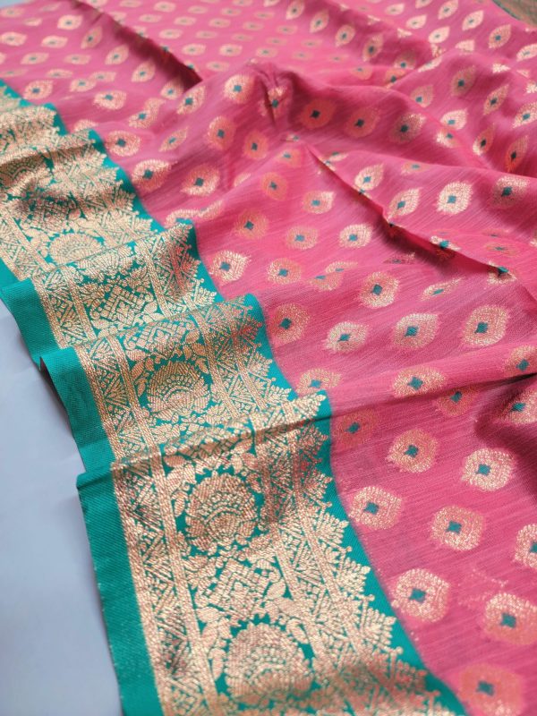 Indian Parshina Cotton Saree