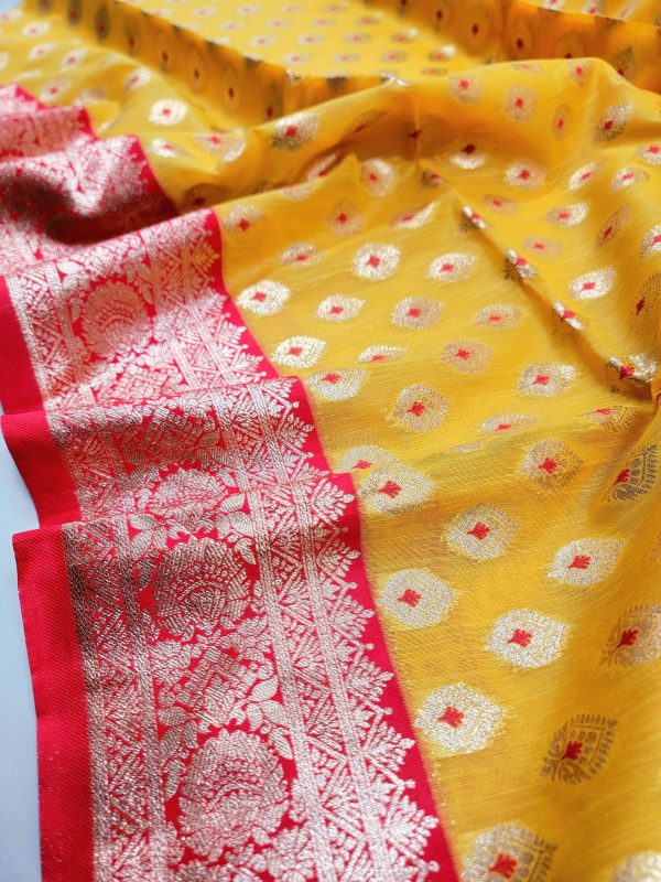 Indian Parshina Cotton Saree