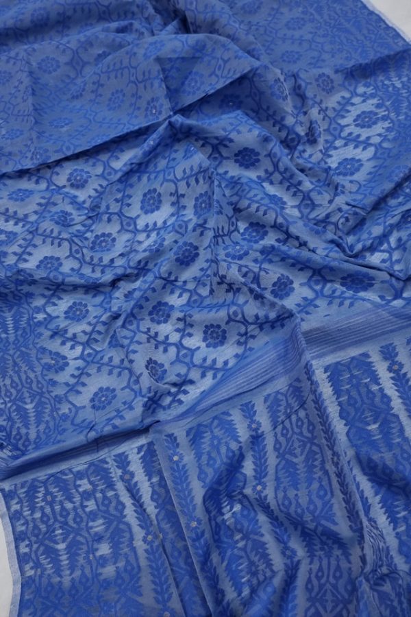 Jamdani Saree - Blue