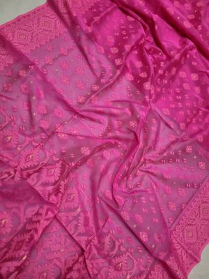 Jamdani Saree Half Silk Tancel 13