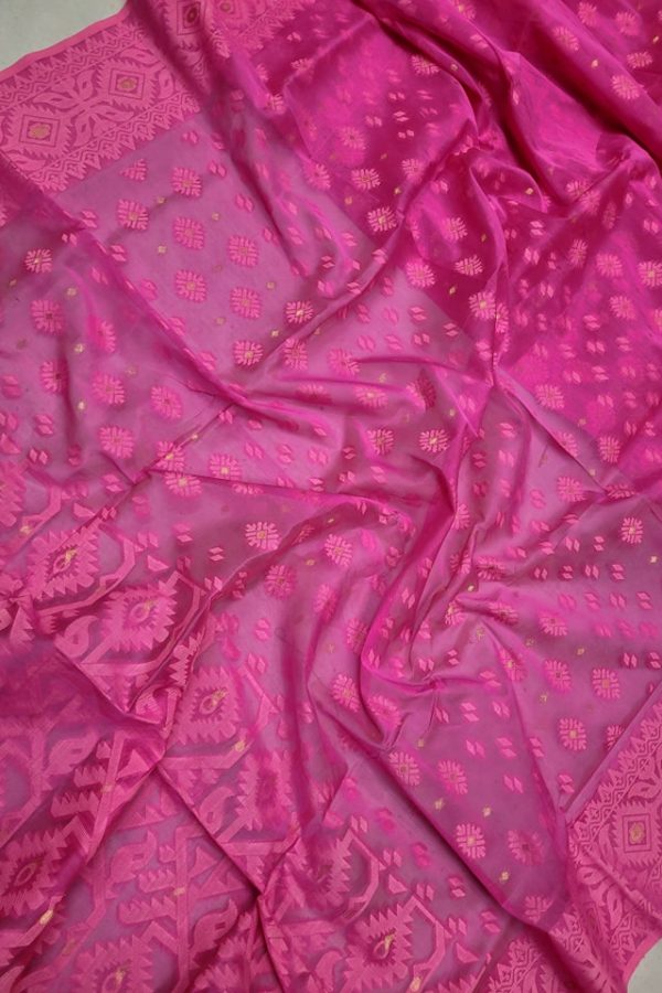 Jamdani Saree Half Silk Tancel 13