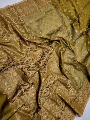 Jamdani Saree - Half Silk Tancel (2)