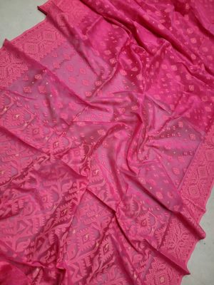 Jamdani Saree - Half Silk Tancel