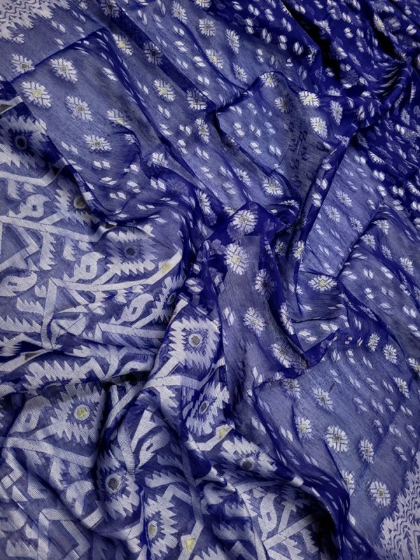 Jamdani Saree - Half Silk Tancel (4)