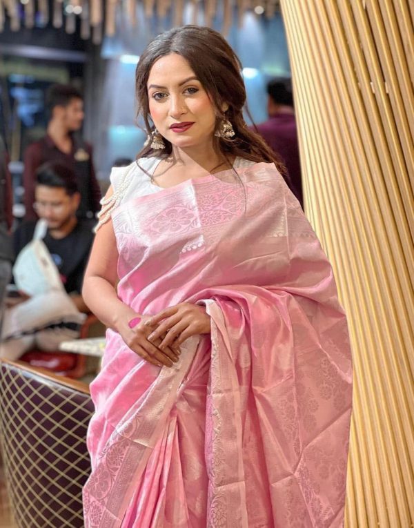 Katan Saree - Pink