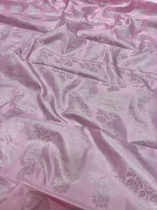 Katan Saree Pink 7