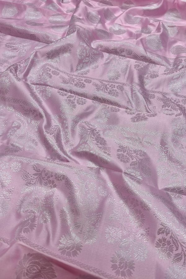 Katan Saree Pink 7