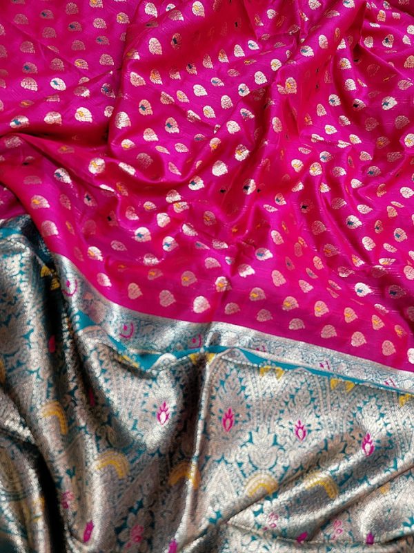 Original Indian Samu Silk Saree - Image 4