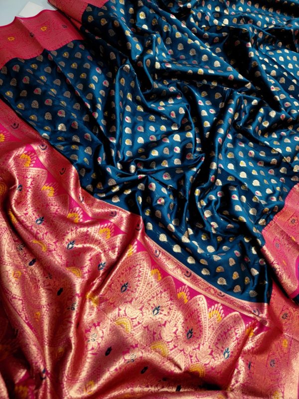 Original Indian Samu Silk Saree - Image 3