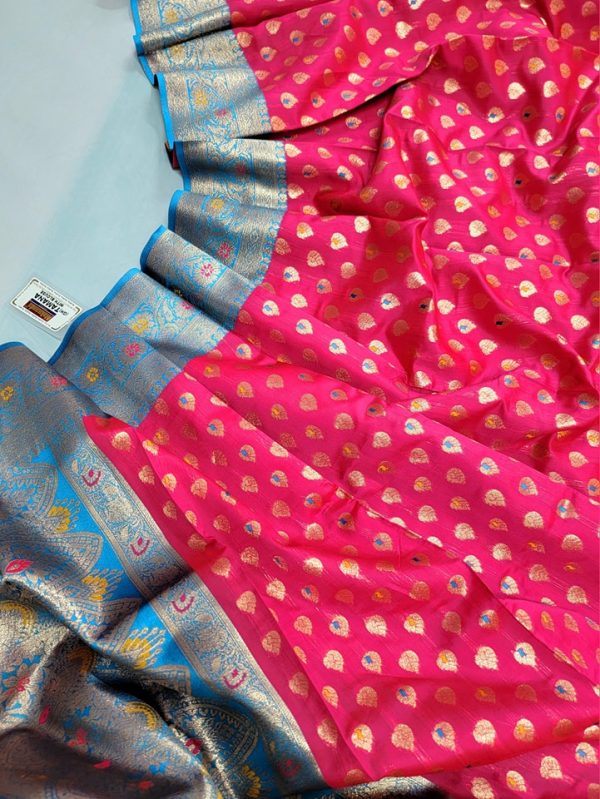 Original Indian Samu Silk Saree - Image 4