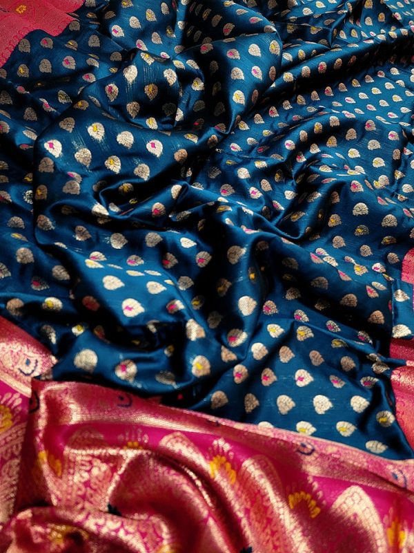 Original Indian Samu Silk Saree - Image 4