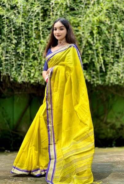 Pure Aarong Cotton Nakshi Pair Saree06