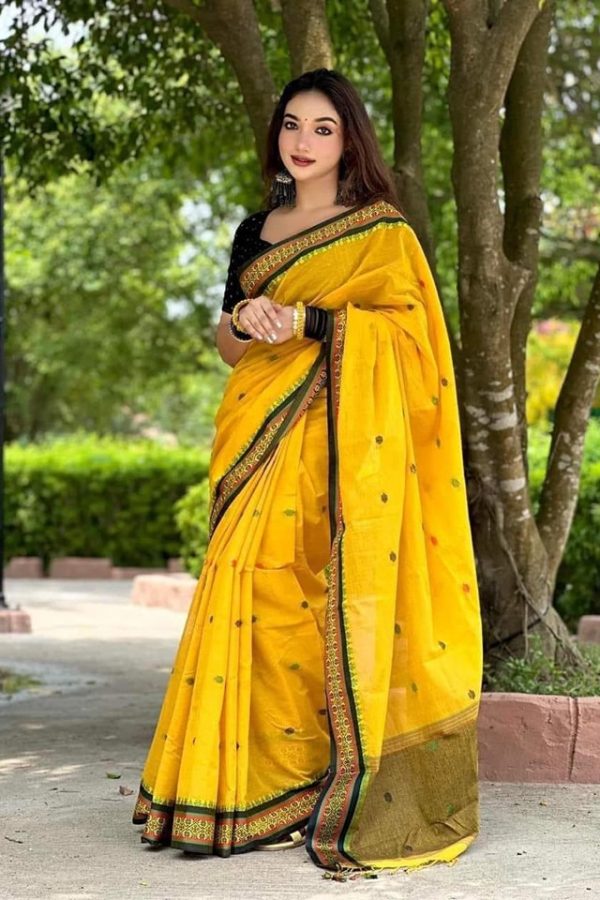 Pure Aarong Cotton Nakshi Pair Saree23