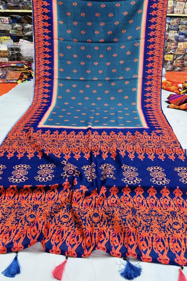 chanderi silk saree