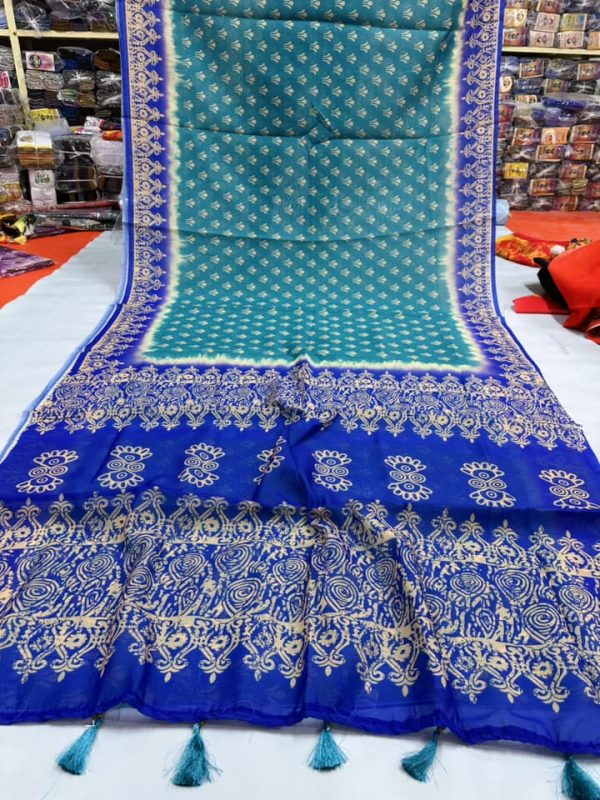 chanderi silk saree