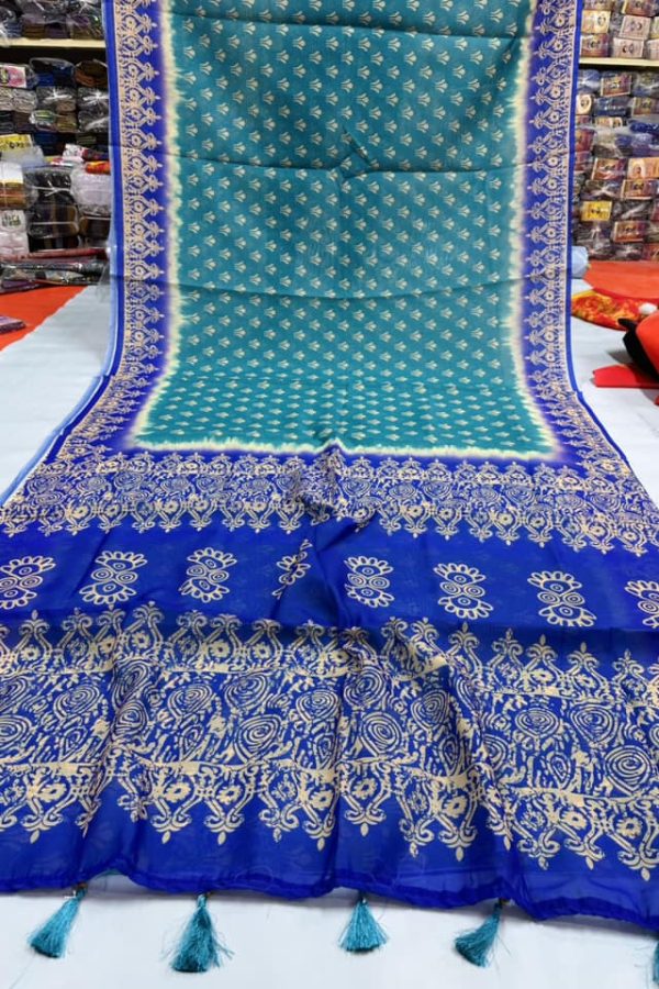 chanderi silk saree