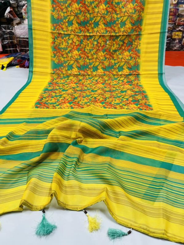 chanderi silk saree