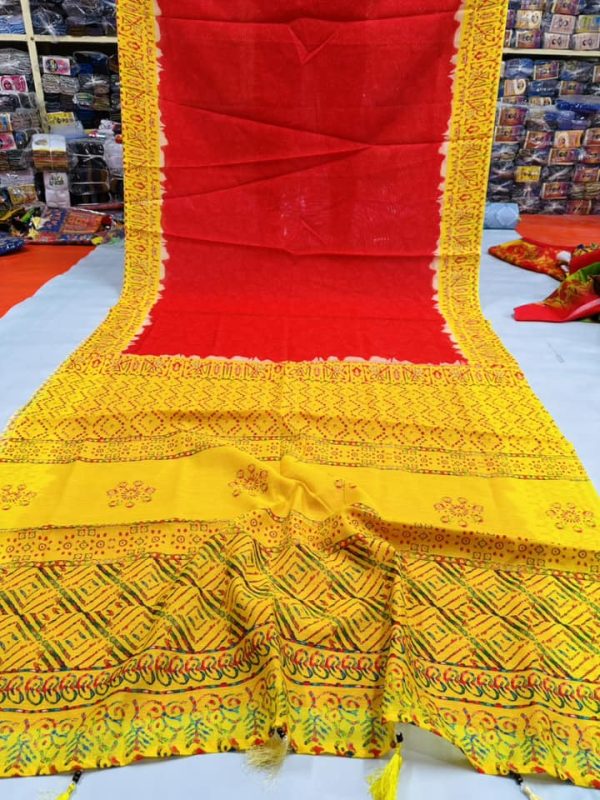 chanderi silk saree