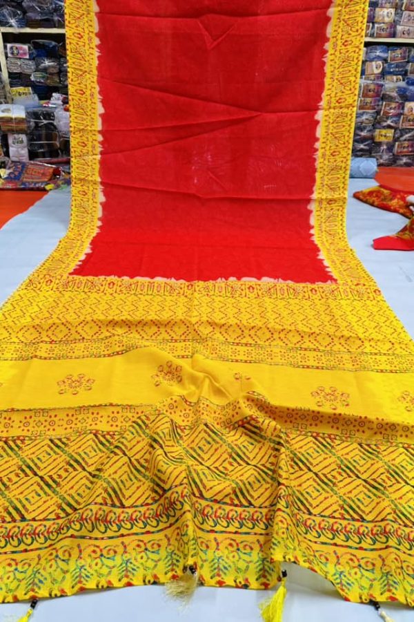 chanderi silk saree