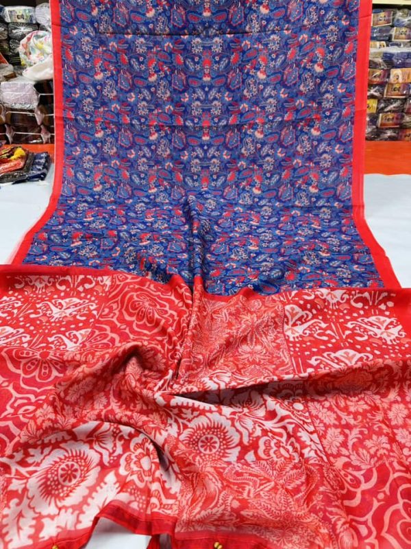 chanderi silk saree