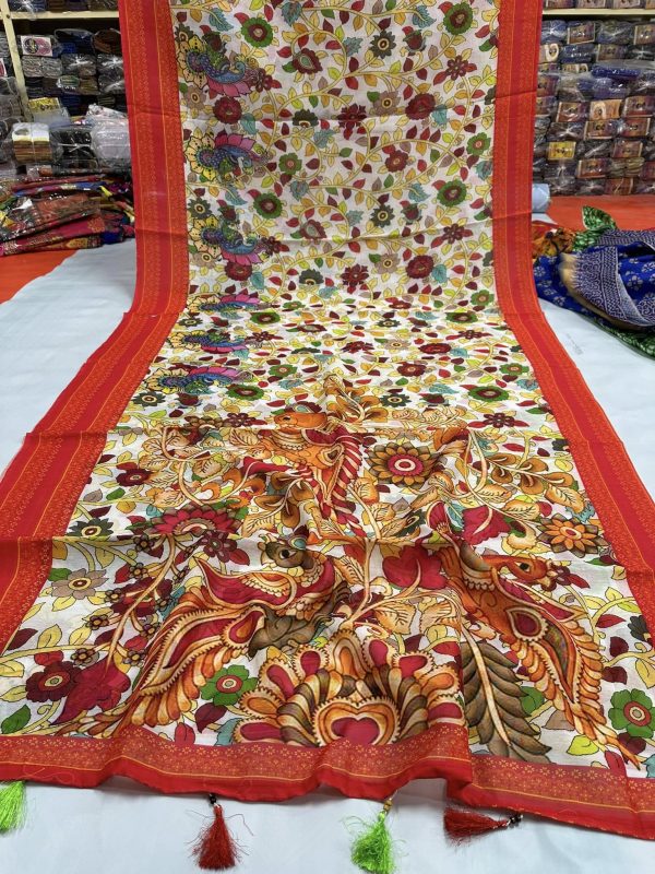 chanderi silk saree